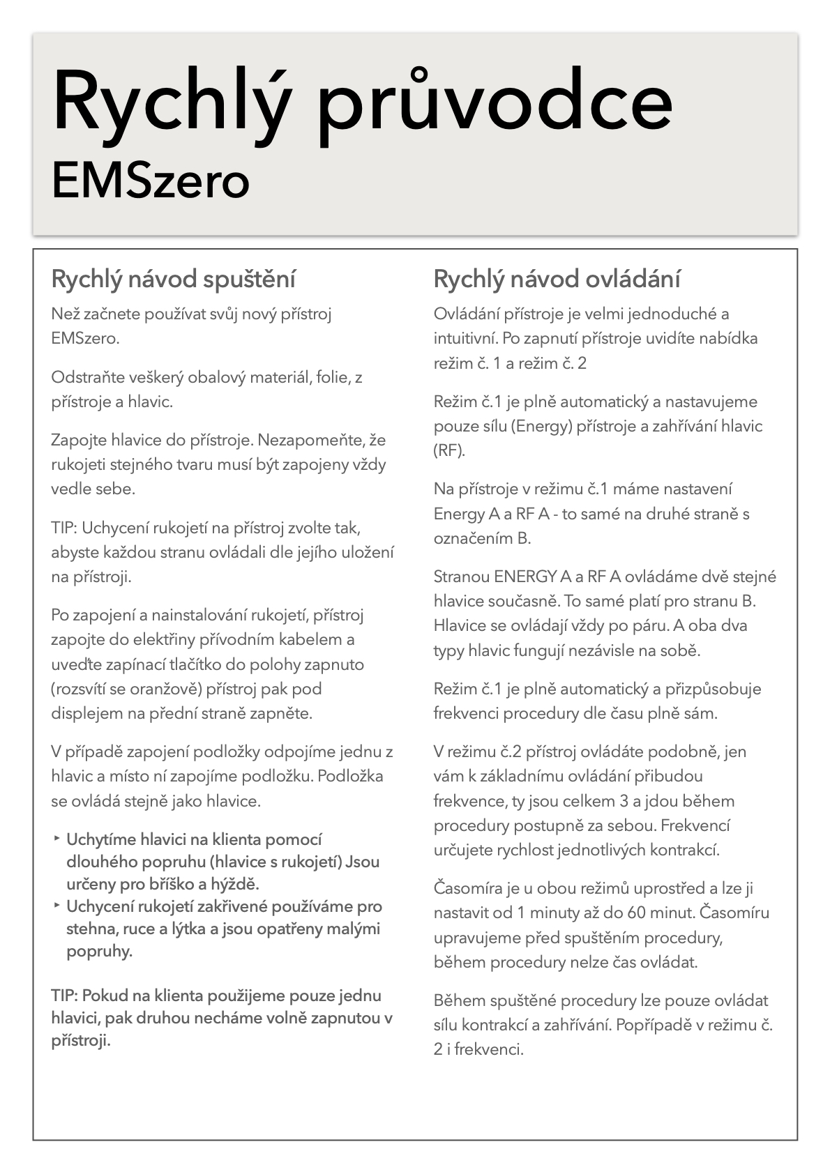 Rychlý návod EMS.1